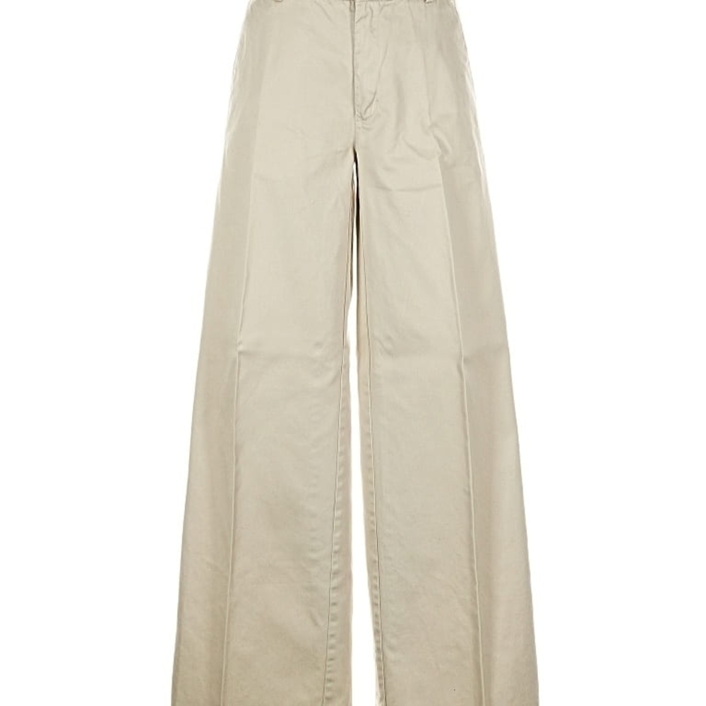 Club Monaco Light Tan Wide Leg Chinos